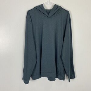 Everlane Hoodie Mens Size 2XL Blue Sweatshirt ReNew Air Pullover Stretch Pockets